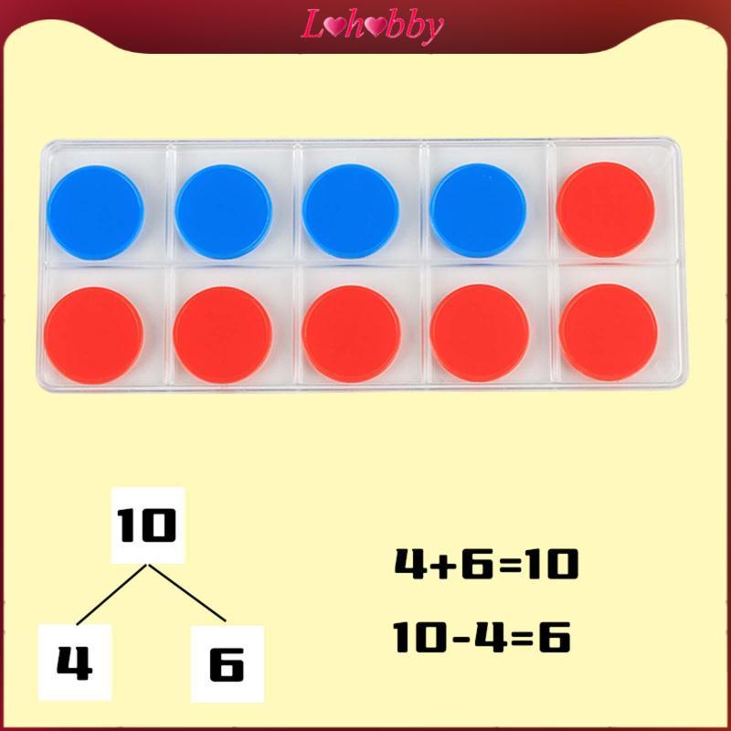 Lohobby Classroom Set of 10 Frames Math Manipulatives Assorted Colors ...