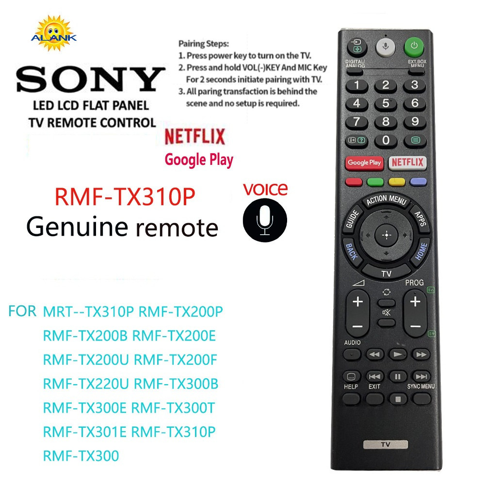 [Genuine] Voice Remote Control FOR SONY Smart TV Remote Control mrt ...