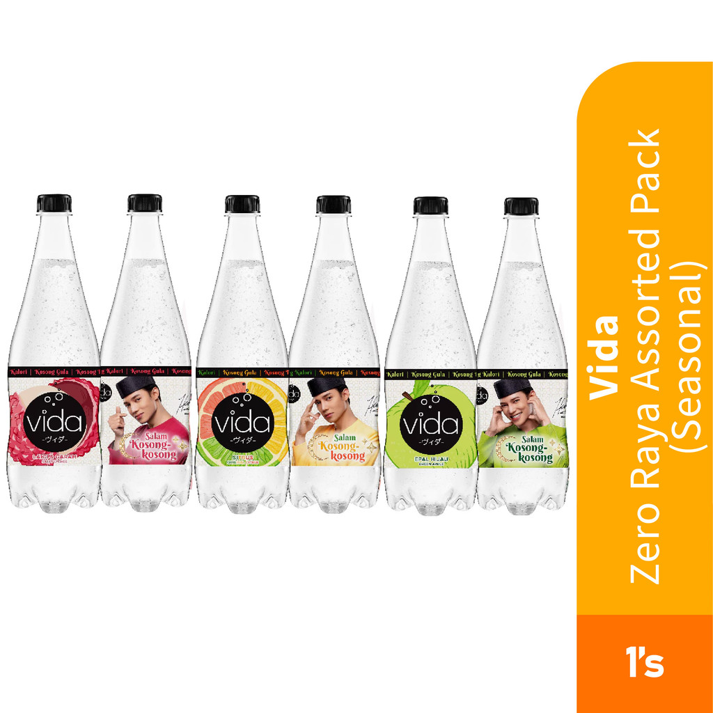 VIDA Zero Raya Assorted Pack (Seasonal) for Zero Sugar Drink, Minuman ...