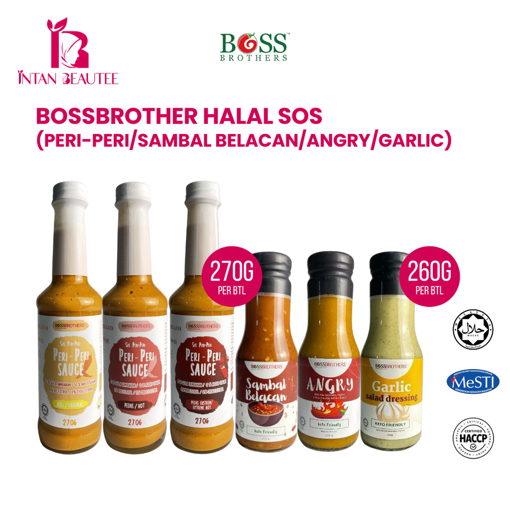 [Ready Stok] BOSSBROTHERS Halal Sos Peri-Peri Original/ Hot/ Extreme ...