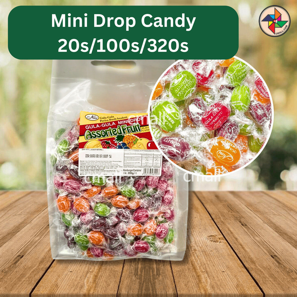 [HALAL] Nini Mini Drop Fruit Candy Big / Small / Mini Pack Colourful ...