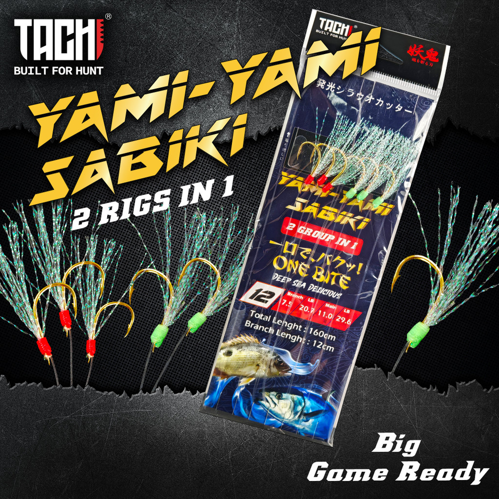TACHI YAMI-YAMI Apollo Sabiki 2 RIGS IN ONE Day Fishing Apollo Rig Live ...