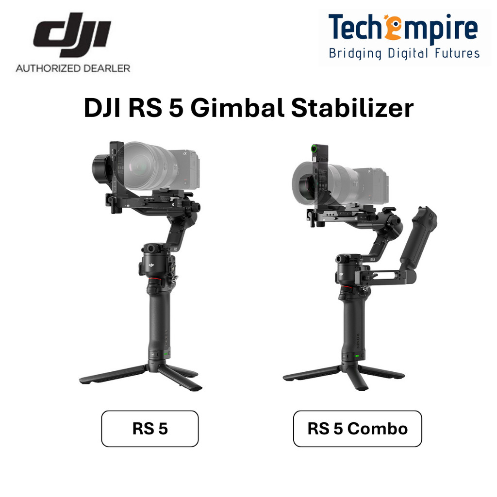 DJI RS 5 - Gimbal Stabilizer for DSLR and Mirrorless Camera Ronin RS 5 ...