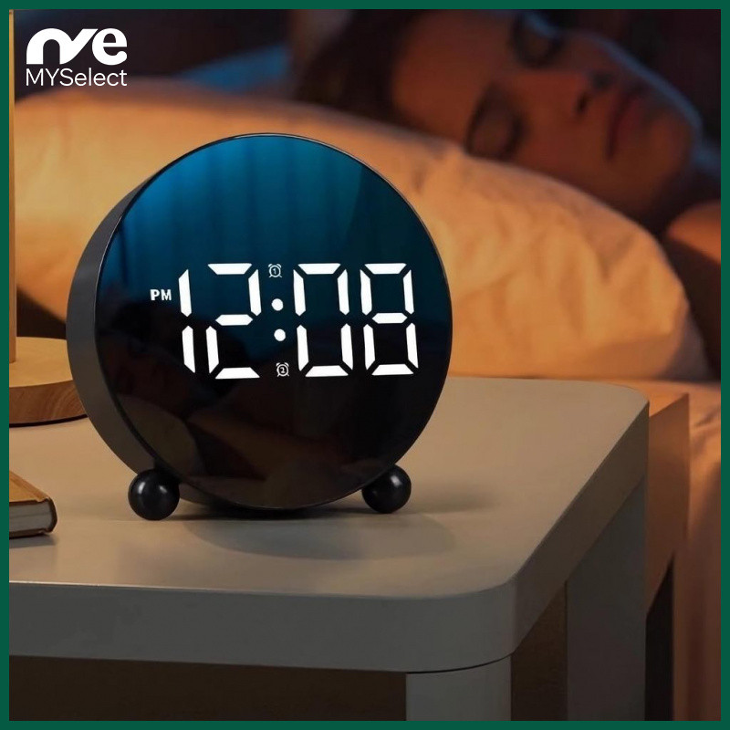 Digital LED Alarm Clock | Adjustable Brightness & Silent Display | USB ...
