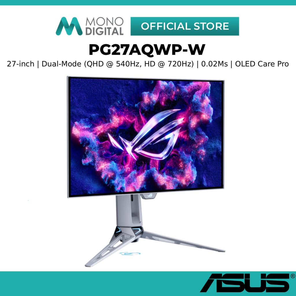 ASUS 27 Inch ROG Swift OLED PG27AQWP-W Tandem OLED WQHD 540Hz or HD ...