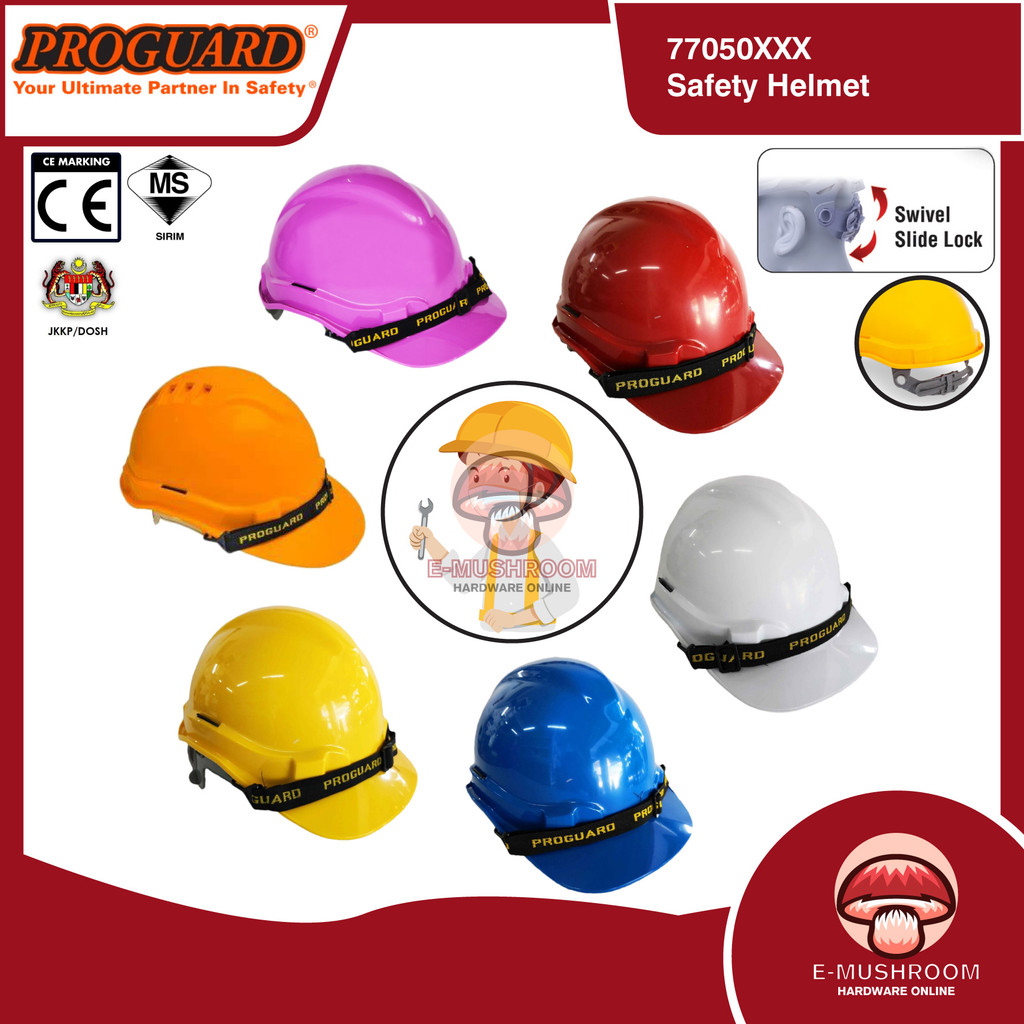 Proguard HG1-PHSL Safety Helmet SIRIM Certified – White / Yellow / Blue ...