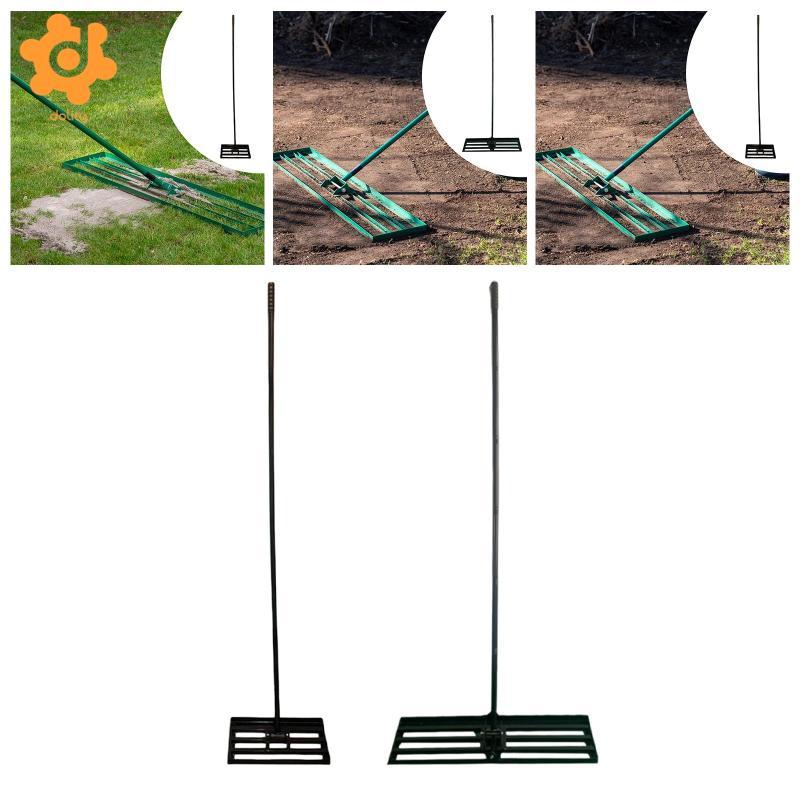 [utruiut0k] Lawn Leveling Rake Heavy Duty Sand Leveling Tool Steel Golf ...