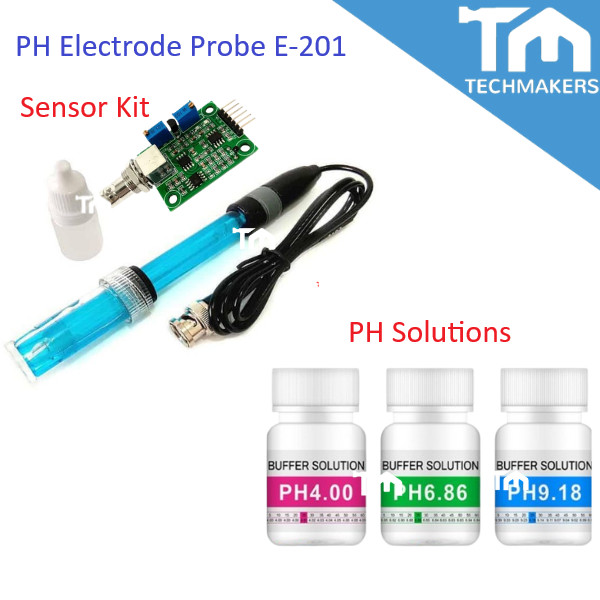 PH Electrode Probe E-201-C PHS-25 PHS-3C Open source Composite PH0-14 Analog Meter Sensor Module