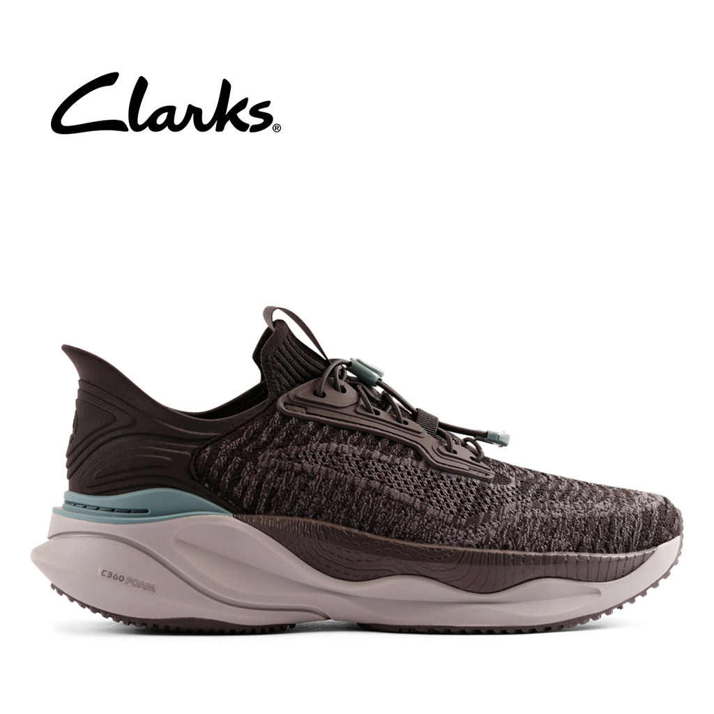 Clarks Mens Pace Rise Black Combi - Wide Fit | Shopee Malaysia