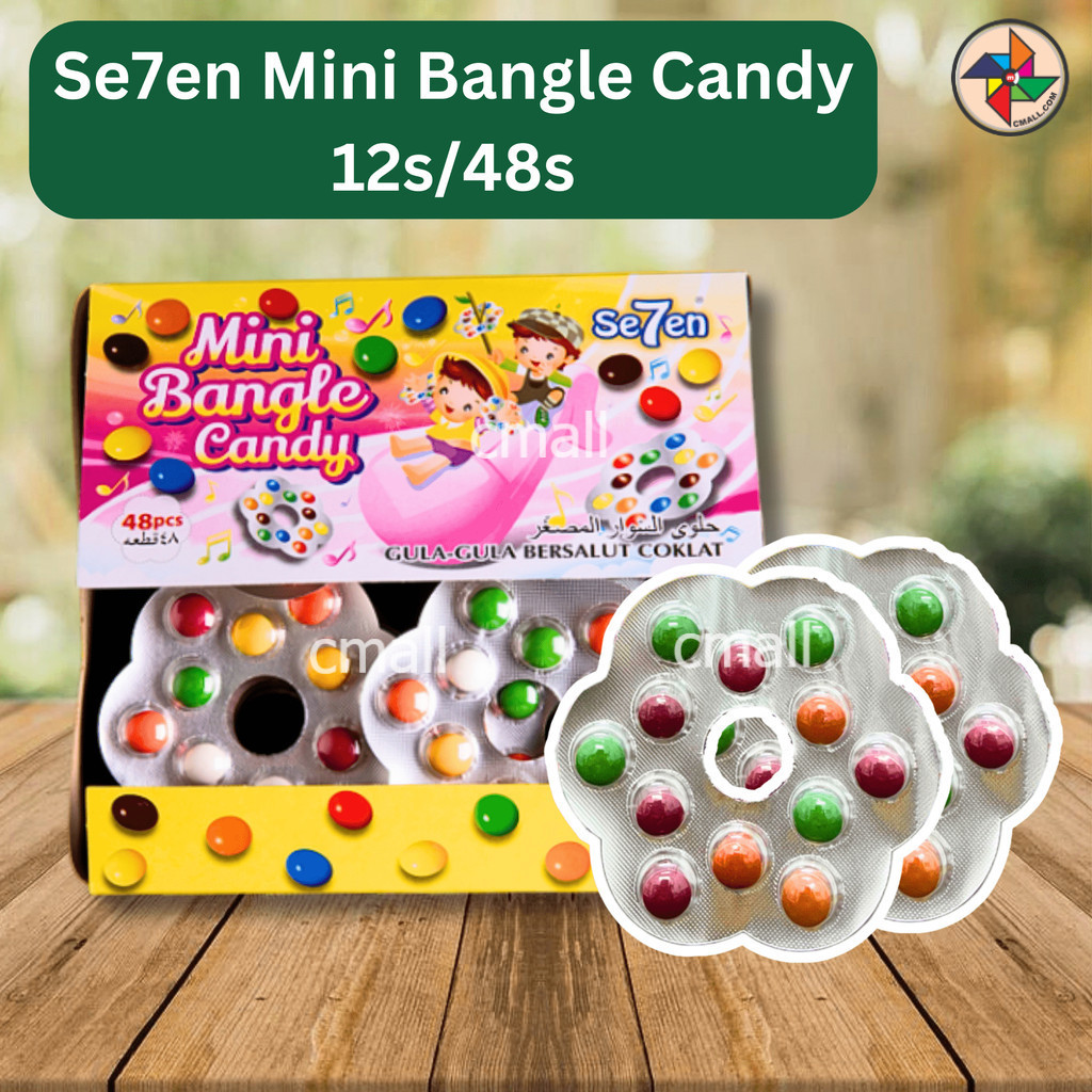 [HALAL] Se7en Mini Bangle Candy 48s / 12s Colourful Candy Treat Fun ...