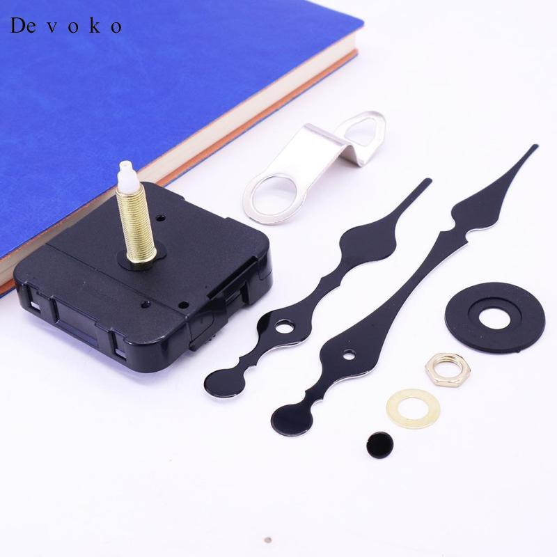 Devoko Long Shaft Wall Clock Movement Metal Hands DIY Wall Clock ...