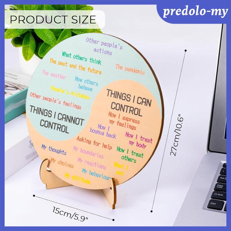 Serenable Boxwood Feelings Wheel Double Sided Emotion Chart Desk Decor ...