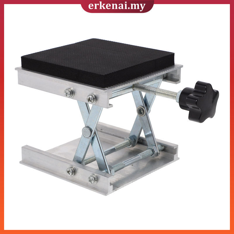 Aluminum Lab Jack Platform Black Adjustable Manual Lift Table for ...