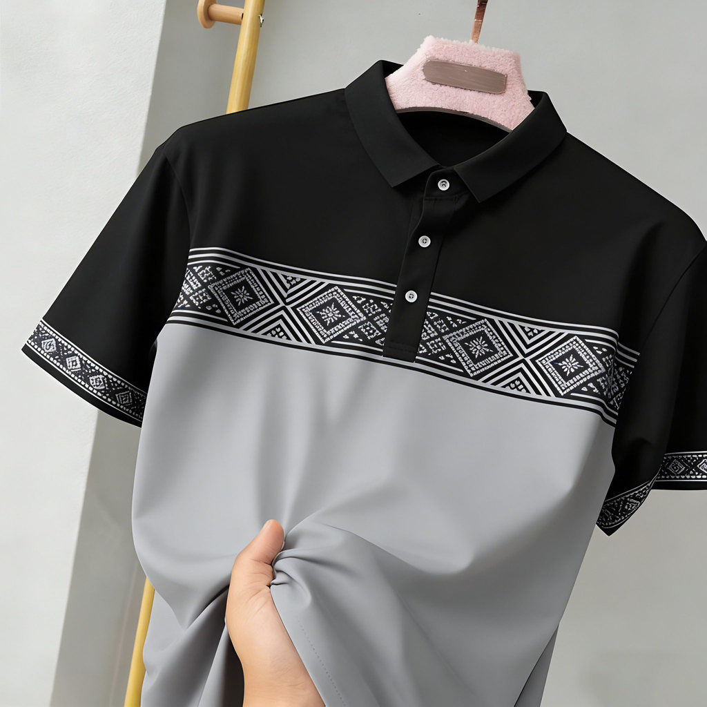 2026 Eid al-Fitr Polo Shirt Simplify Traditional Badick Patterns ...