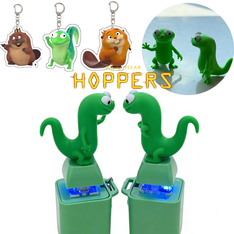 Hoppers Tom Lizard Keychain Collectible Model Stress Relief Toy Lizard ...