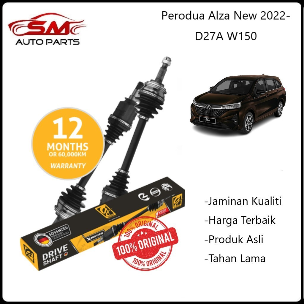 Gaido Drive Shaft - Perodua Alza 2022- D27A W150 ( Warranty 1Year or 60 ...