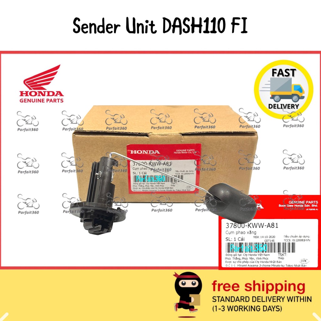 37800-KWW-A81 HONDA DASH110 FI FUEL INJECTION Sender Unit / Fuel Tank ...