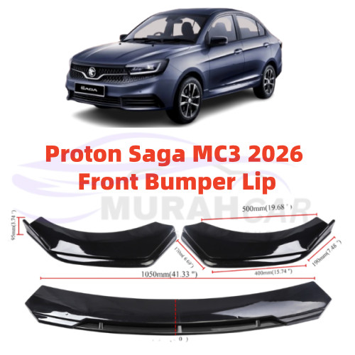Proton Saga mc3 2026 Front Bumper Diffuser Lip Wrap Angle Splitters ...