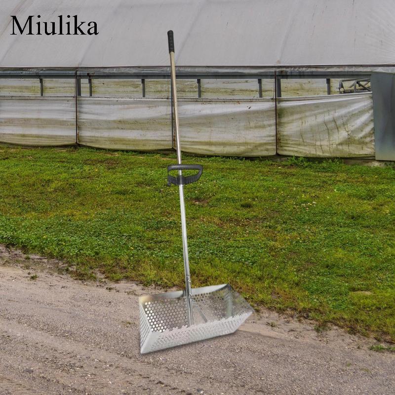 Miulika Heavy Duty Beach Rake with Built in Sand Sieve Outdoor Steel ...