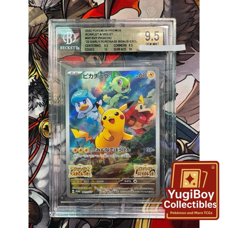 BGS 9.5 Pikachu PROMO 001/SV-P [SV-P] Scarlet & Violet Promo