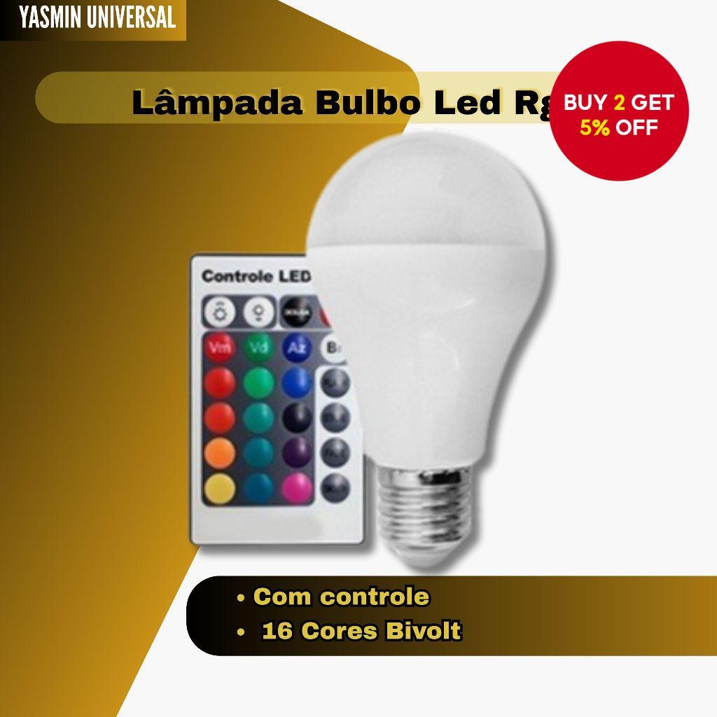 RGB LED Light Bulb With Sixteen Color Options And Dual Voltage | Shopee ...