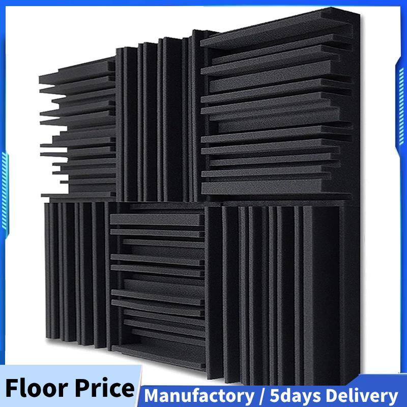 24Pcs Studio Acoustic Foam Panels Soundproof Sponge Drum KTV Room ...