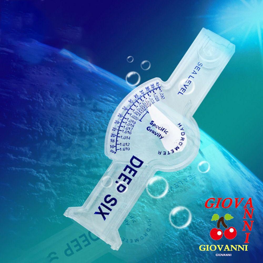 GIOVANNI Saltwater Hydrometer, Rectangle Plastic Salt Water Salinity ...