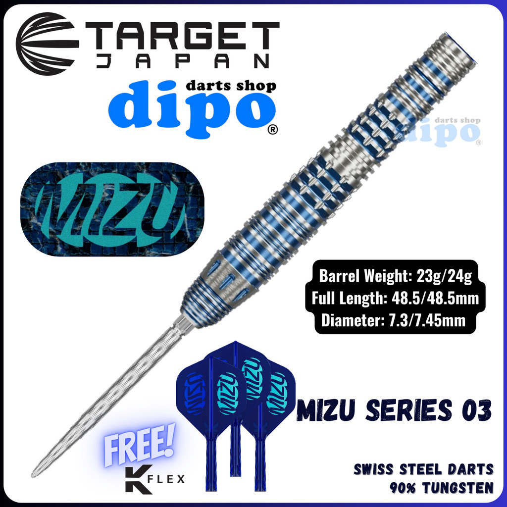 TARGET MIZU SERIES 03 (90% Tungsten) - TARGET Swiss Steel Darts ...