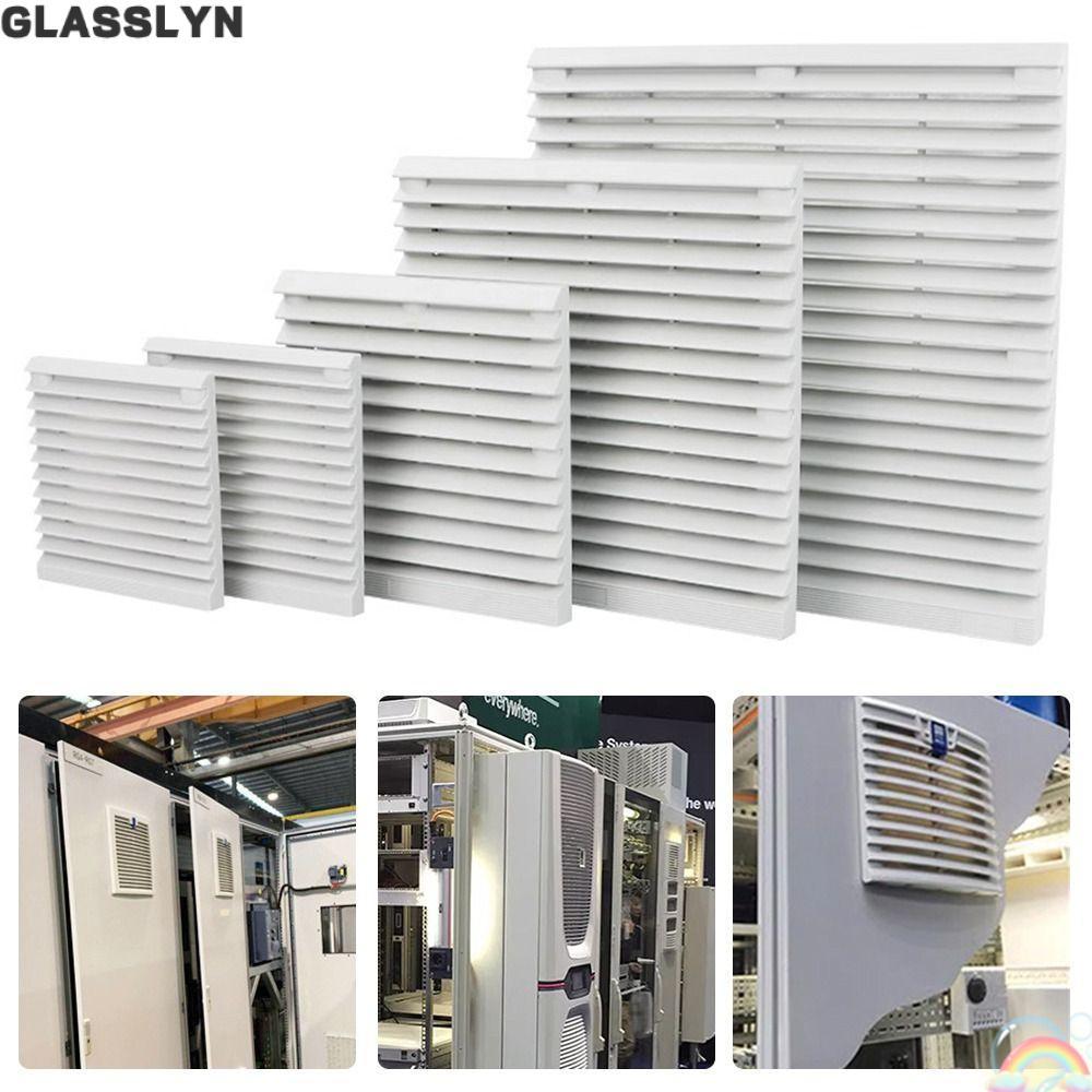 GLASSLYN Cabinet Ventilation Filter, Without Fan White Shutters Fan ...
