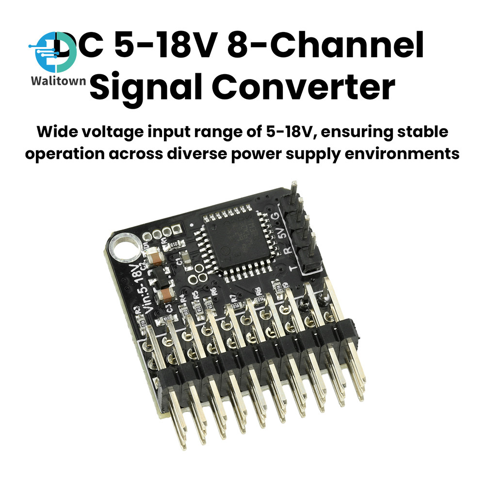 DC5-18V 8-Channel Signal Converter PWM Conversion Module for FPV Drone ...