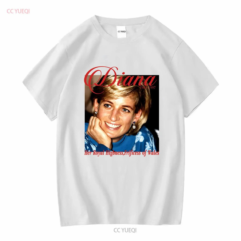 Vintage Princess Diana T Shirt Retro Merch Untuk Peminat lengan