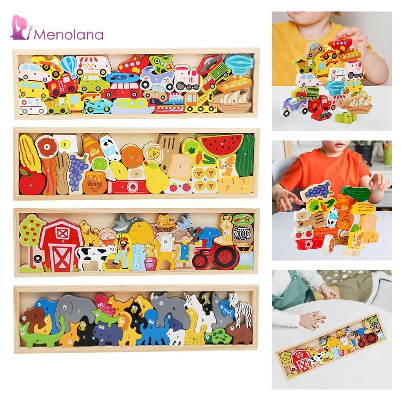 [Menolana] Fine Motor Skills Balance Game, Wood Stacking Block Logical ...