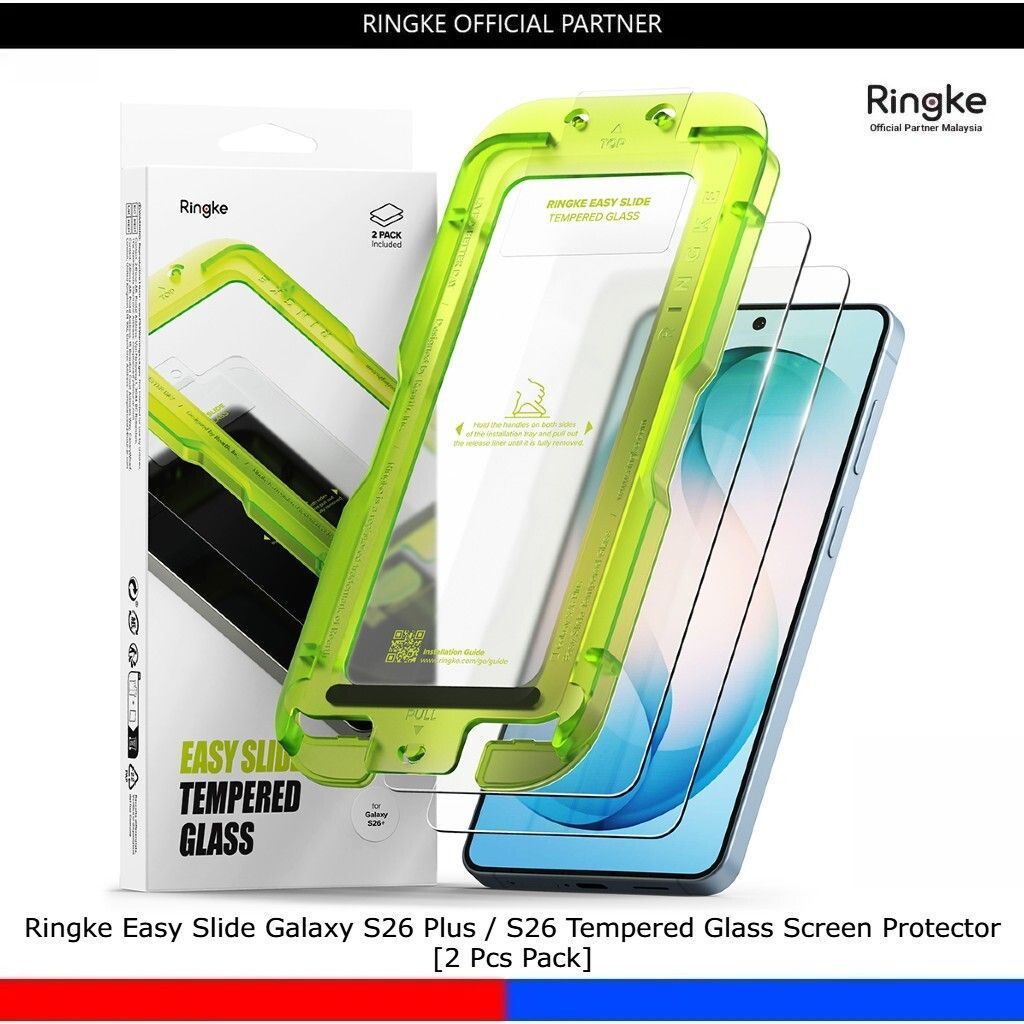 Ringke Easy Slide Galaxy S26 Plus / S26 Tempered Glass Screen Protector ...