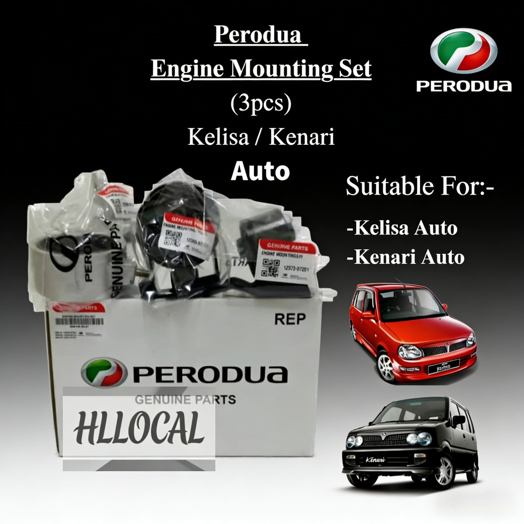 PERODUA KELISA / KENARI ENGINE MOUNTING SET AUTO/Manual (3PCS) ORIGINAL ...