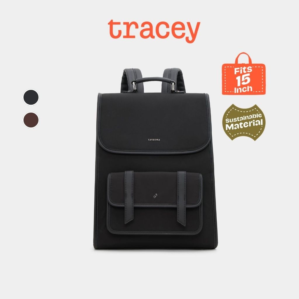 Tracey Long Black Coffee 15 Inch Backpack | Shopee Malaysia