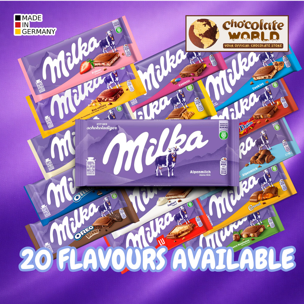 Milka Chocolate Bar Family Range 100g (Made in EU) | Shopee Malaysia