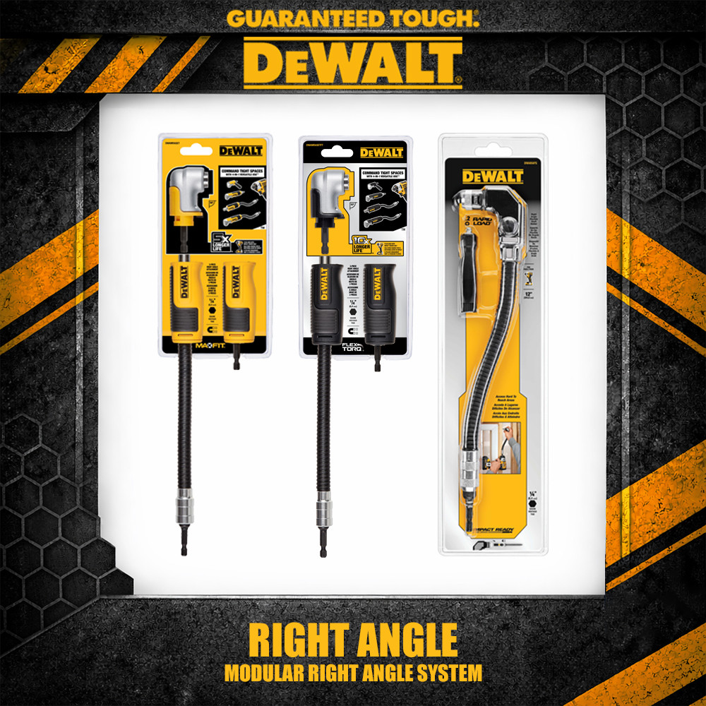 DEWALT DWAMRASET DWAMRASETFT FLEXTORQ MAX FIT Modular Right Angle ...