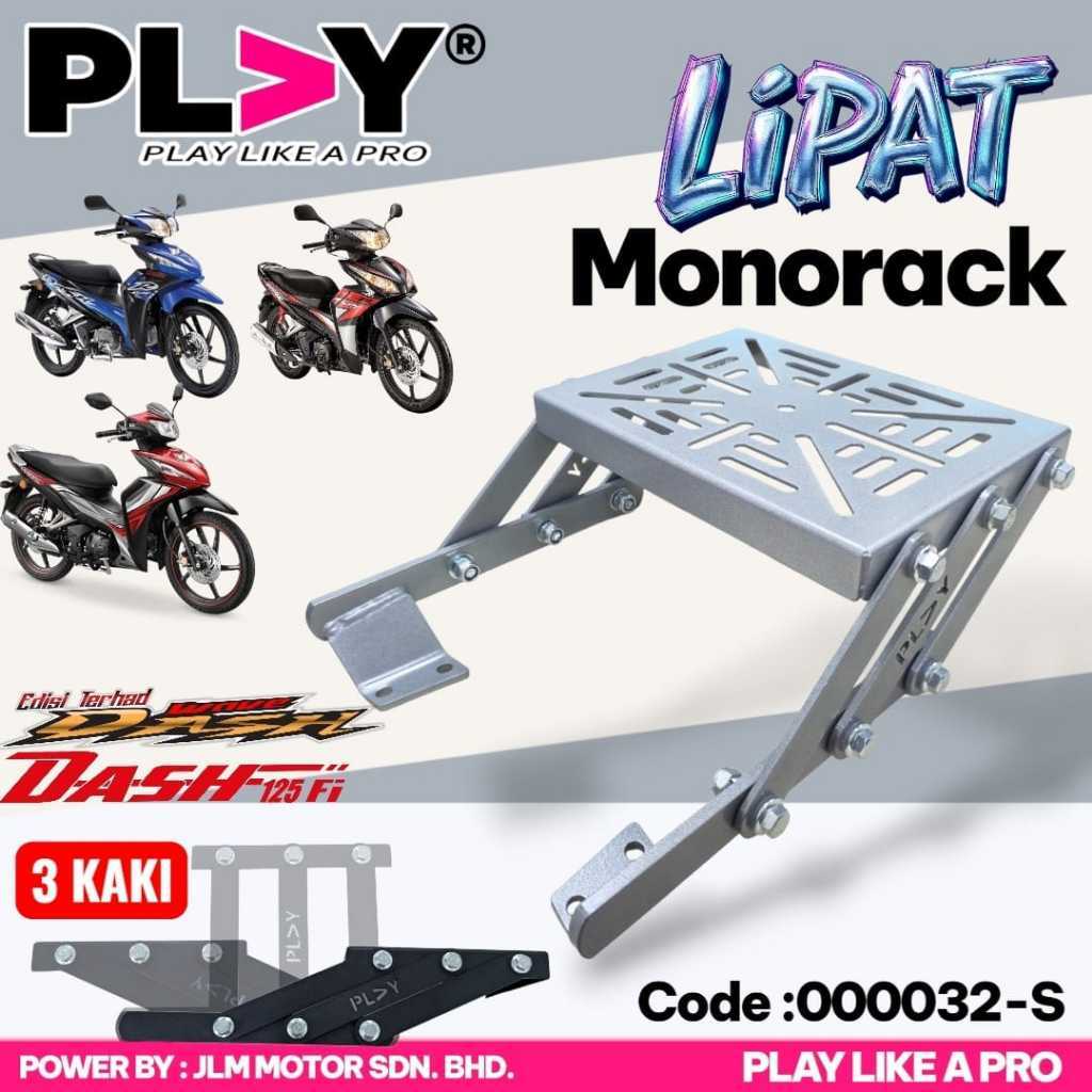 PLAY MONORACK ADJUSTABLE FOLDABLE MONO RACK LIPAT HONDA WAVE DASH WAVE ...