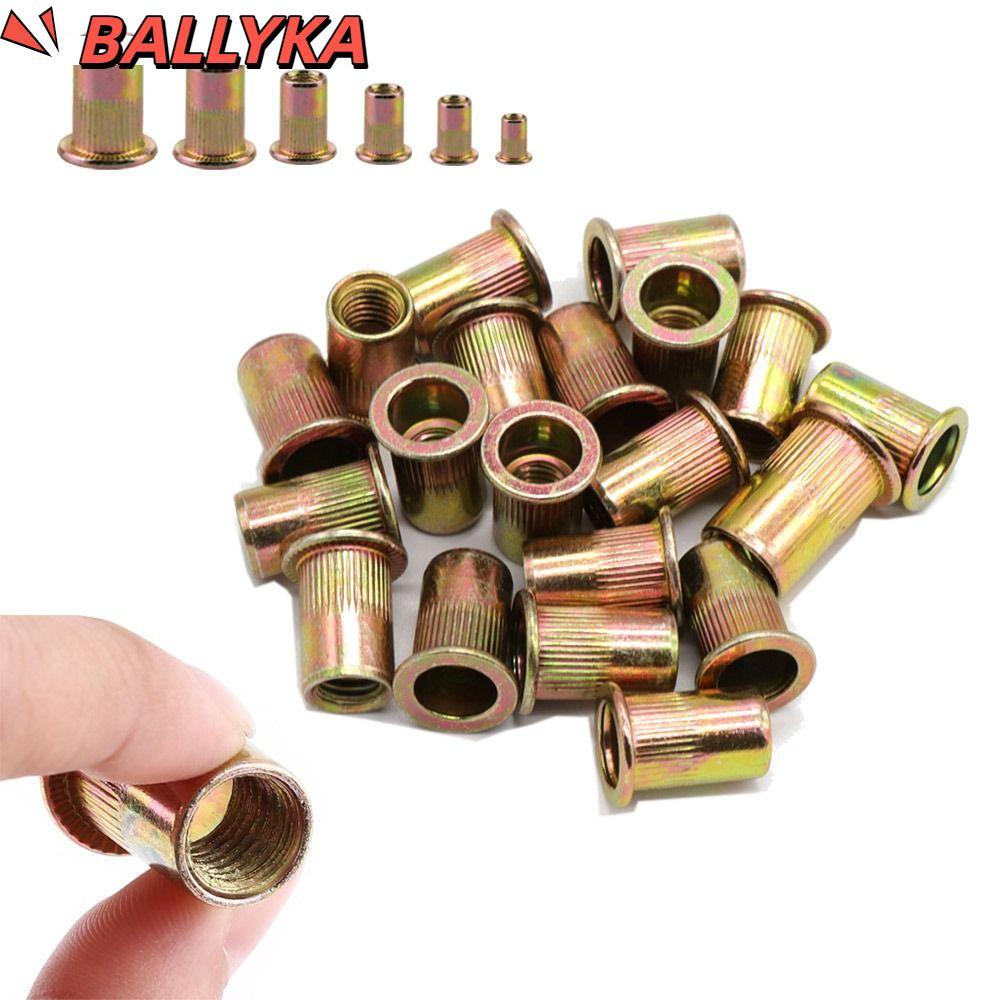 BALLYKA 10pcs Flat Head Rivnut, Insert Nutsert Cap M3 M4 M5 M6 M8 M10 ...