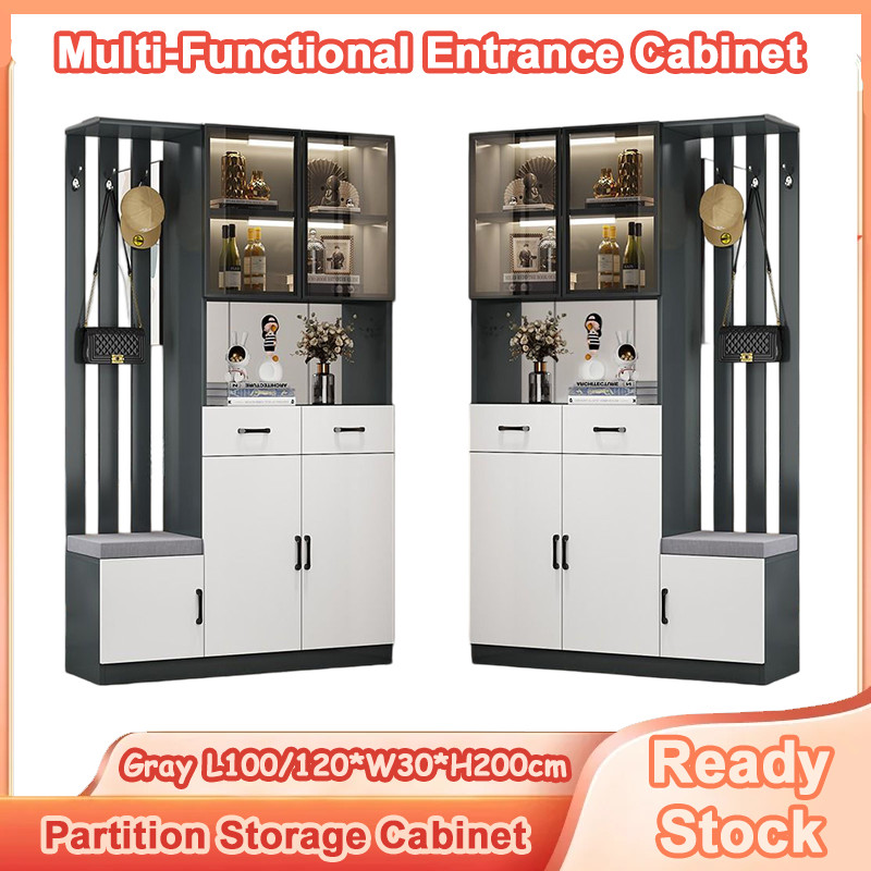 🔥Ready Stock🔥Entrance Cabinet Partition Storage Cabinet Modern Multi ...