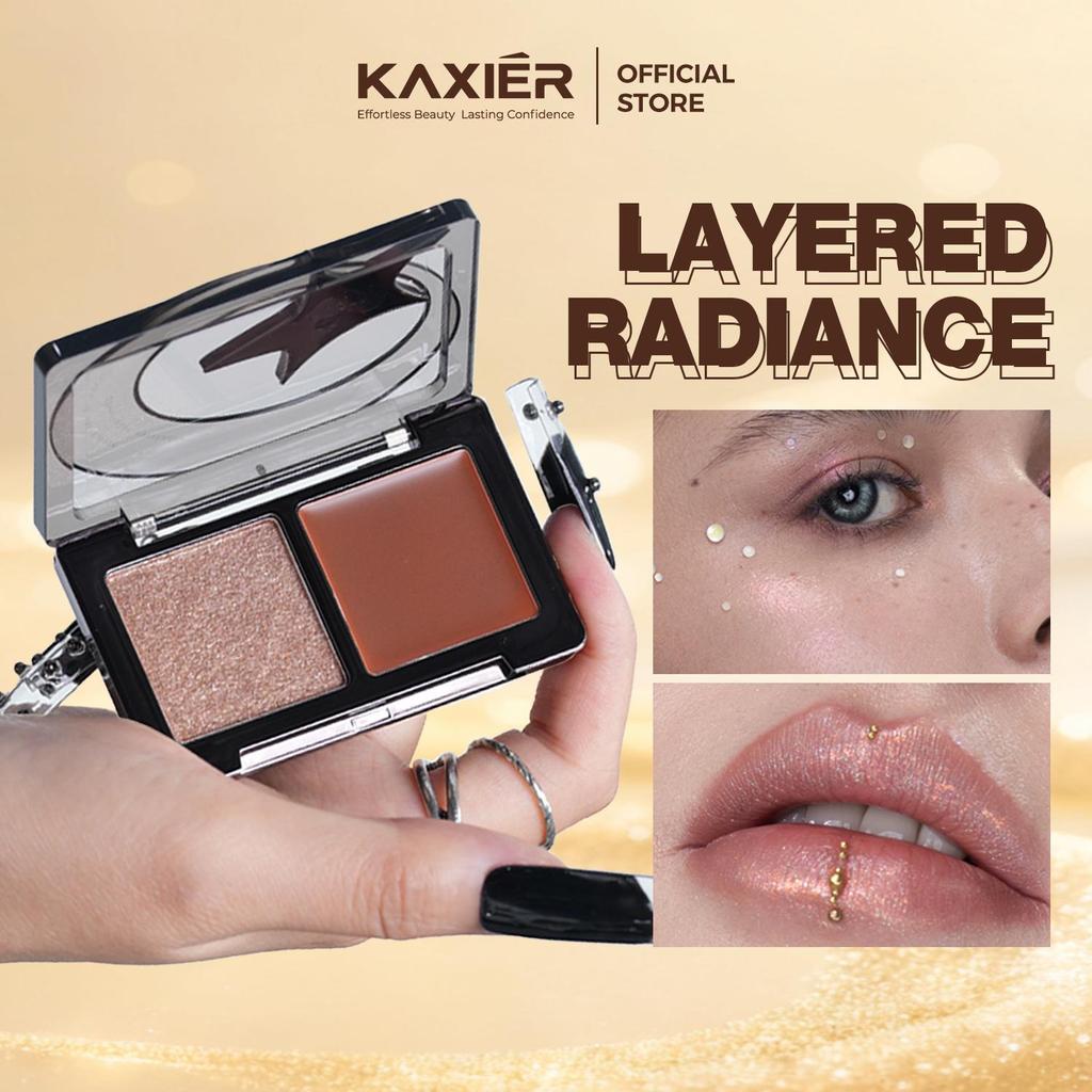 KAXIER Duo Cream | 2-in-1 Shade & Highlight Cream, Iridescent & Layered ...