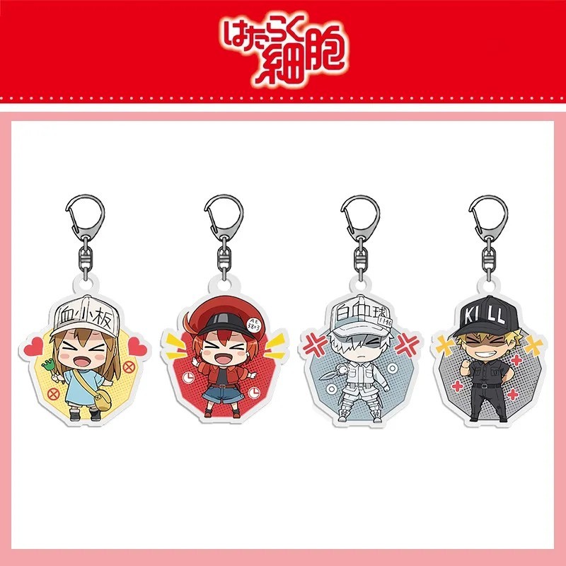 Anime keychain Cells At Work Hataraku Saibou Working Cells mica acrylic ...