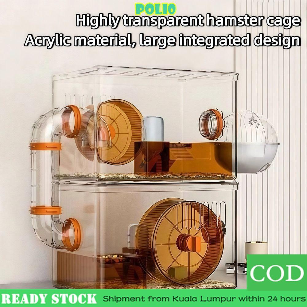 Photo inspiration: Picture Idea: Poli Hamster Villa Transparent Acrylic Hamster Cage Luxury Large