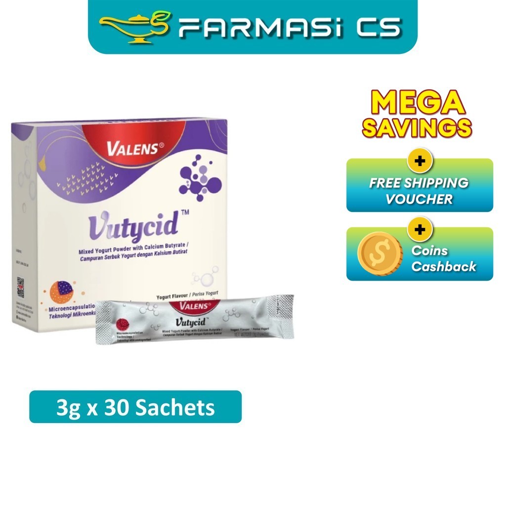 Valens Vutycid 3g x 30 Sachets DATE [ Yogurt Flavour Farmasi CS ...