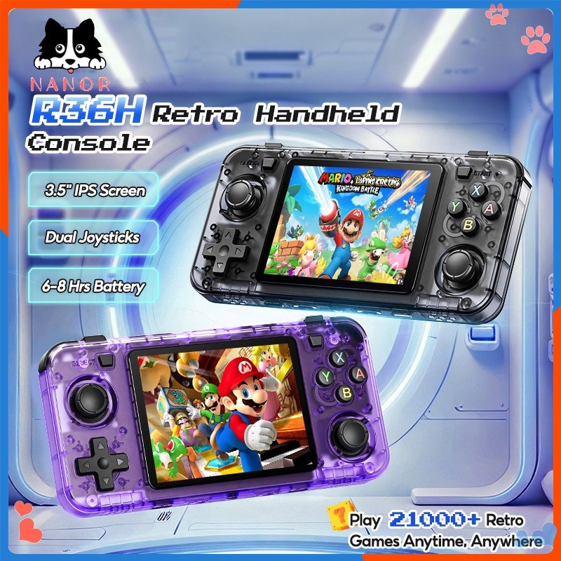 R36H Game Console Retro Handheld PSP Portable Open-Source Linux IPS ...