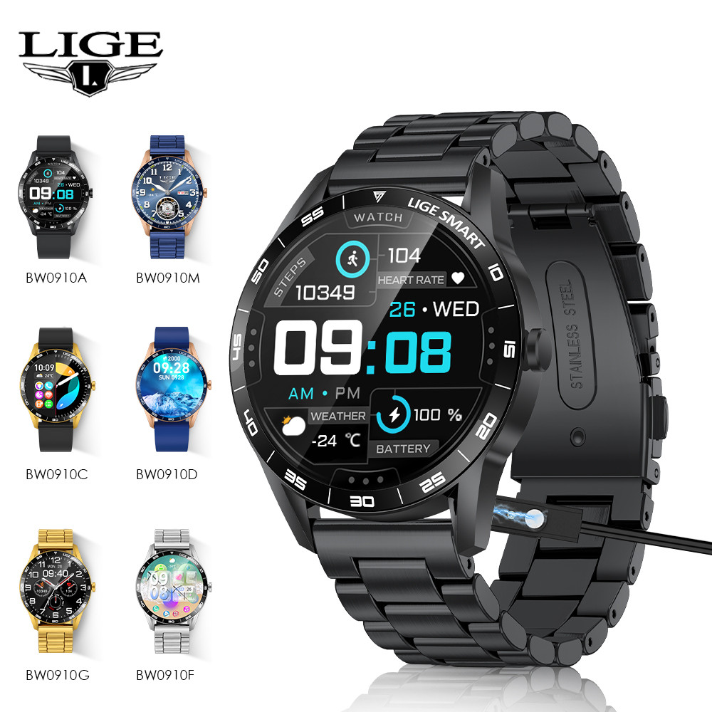 LIGE Multifunction IP68 Waterproof Smart Watch Blood Oxygen Detection ...
