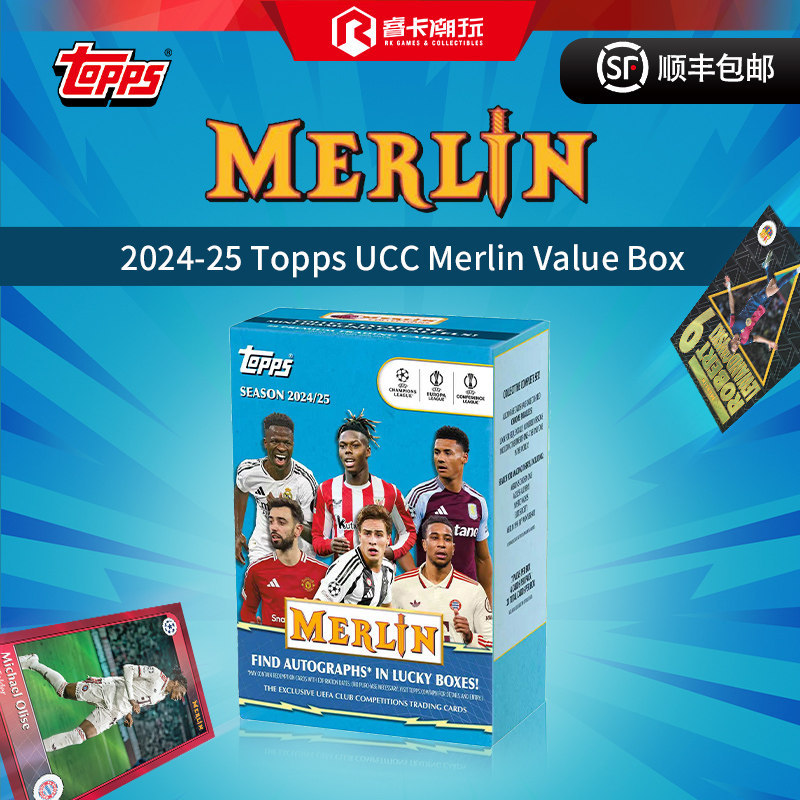 24/25 Topps UCC Merlin Value Box Merlin Football Collection Card ...