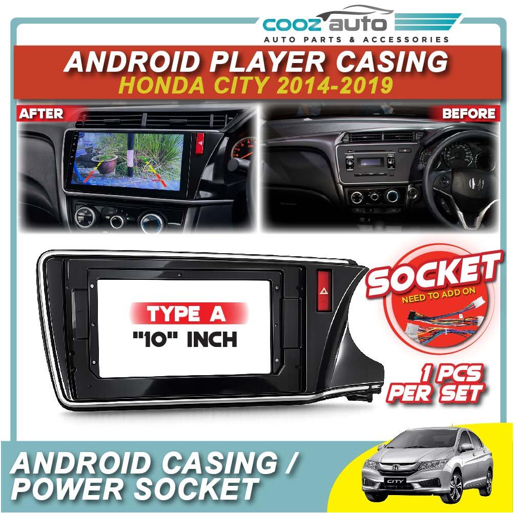 Honda City 2014 - 2019 Android Player Casing Dashboard Frame Low High ...