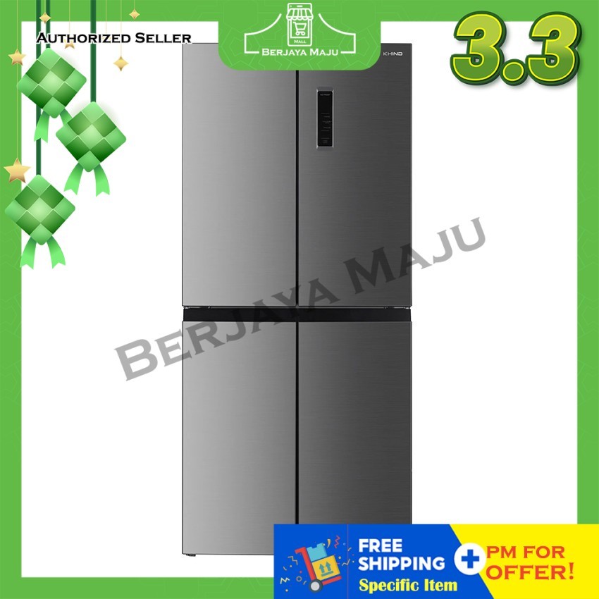 Khind 580L French Door Dual Inverter Refrigerator RFM580A (Inox ...