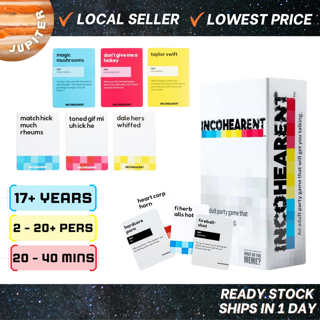 Incohearent The Party Game Where You Compete to Guess The Gibberish ...